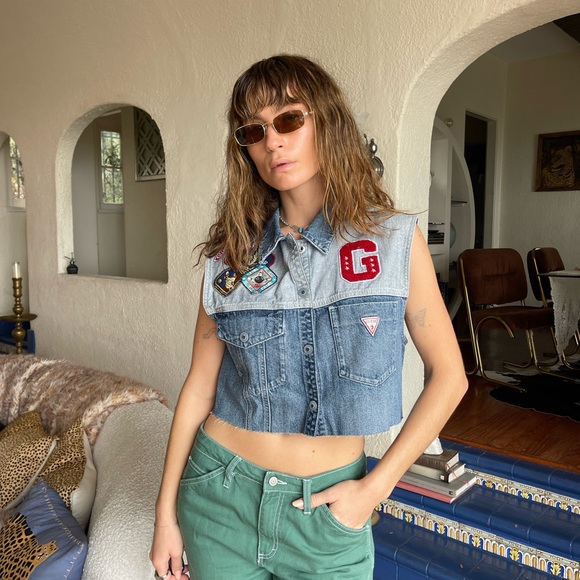 VINTAGE GUESS Denim Vest - Picture 5 of 10